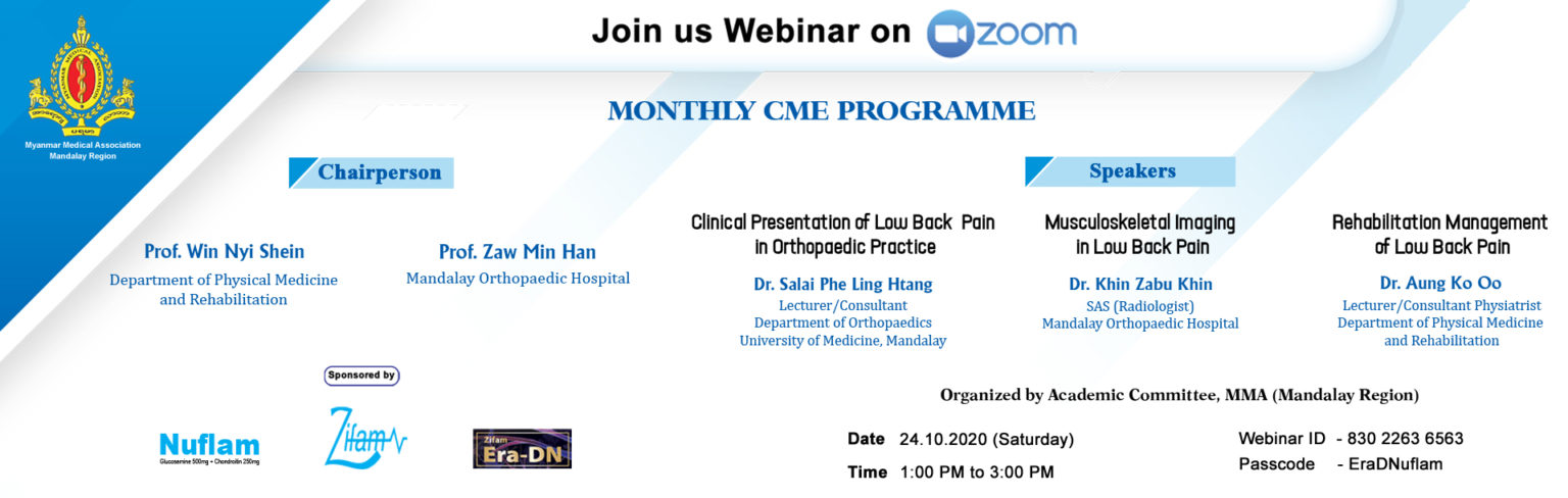 MDY CME ORTHO Banner • Zifam Myanmar